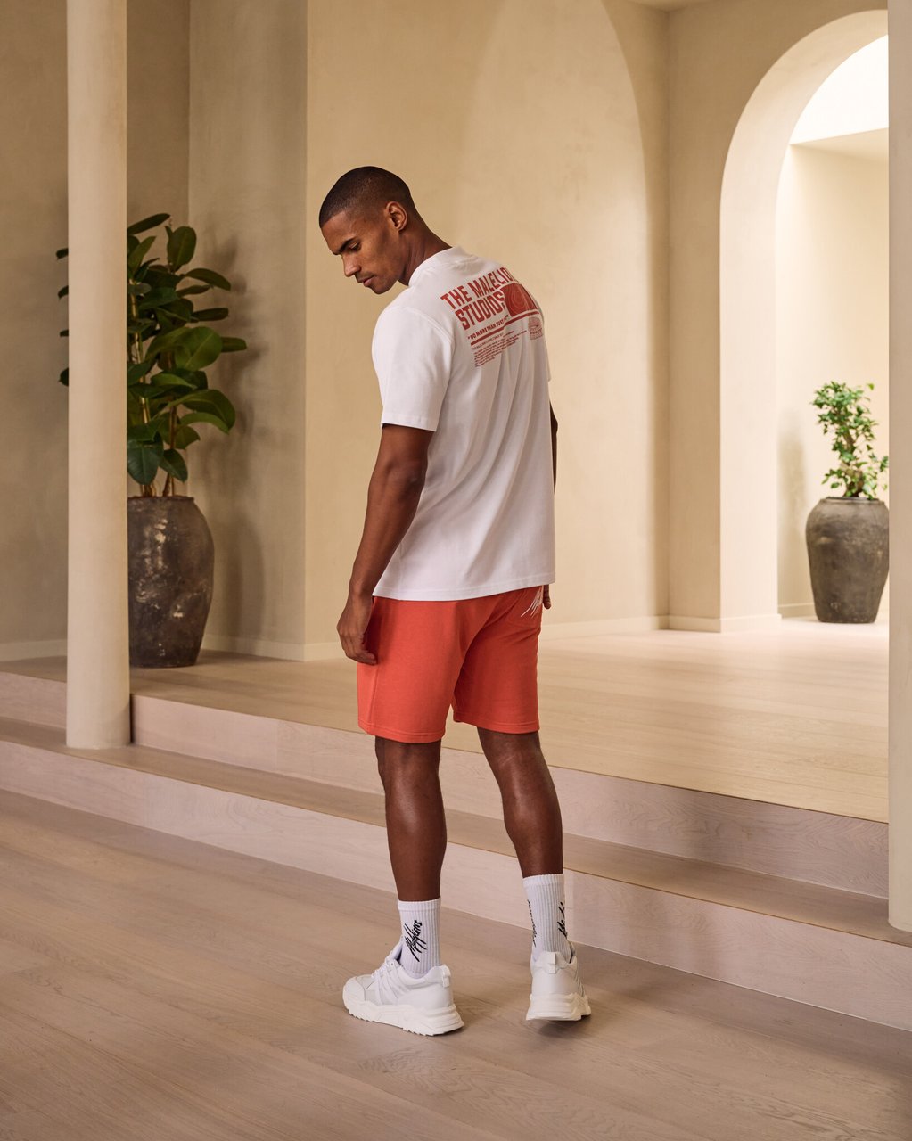 Malelions Regular Short - Orange/White Oranje