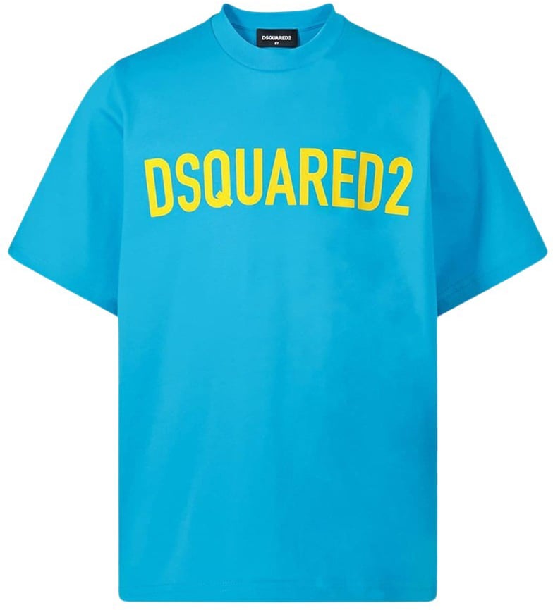 Dsquared2 Slouch Fit T-shirt Blauw