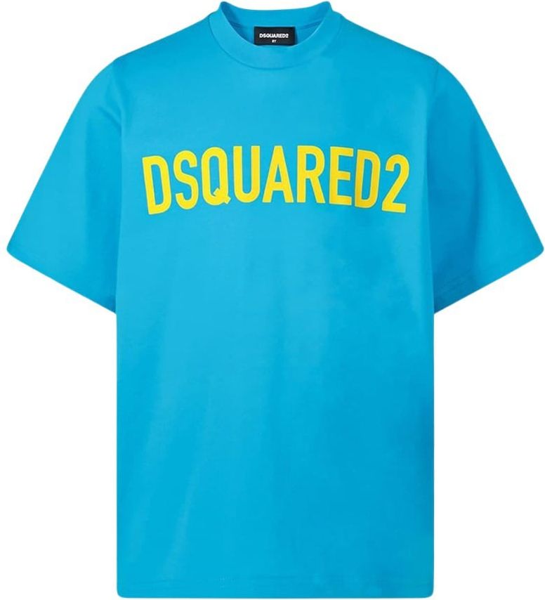 Dsquared2 Slouch Fit T-shirt Blauw