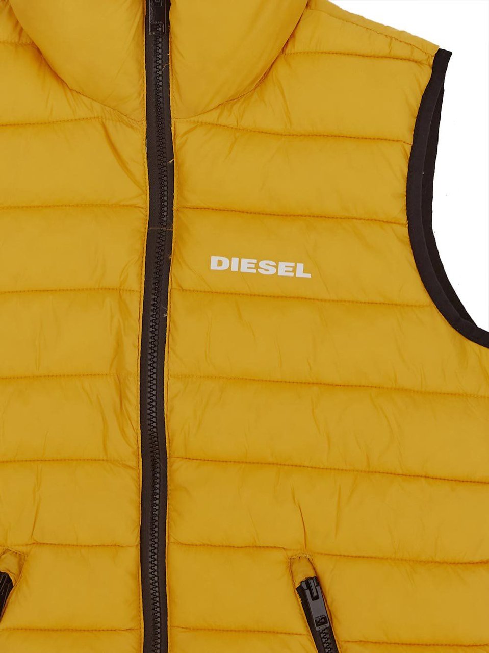 Diesel Sleeveless Down Jacket Geel