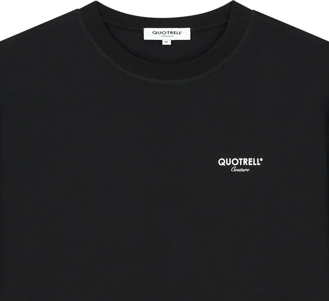 Quotrell Quotrell Couture - Sarasota T-shirt | Black/white Zwart