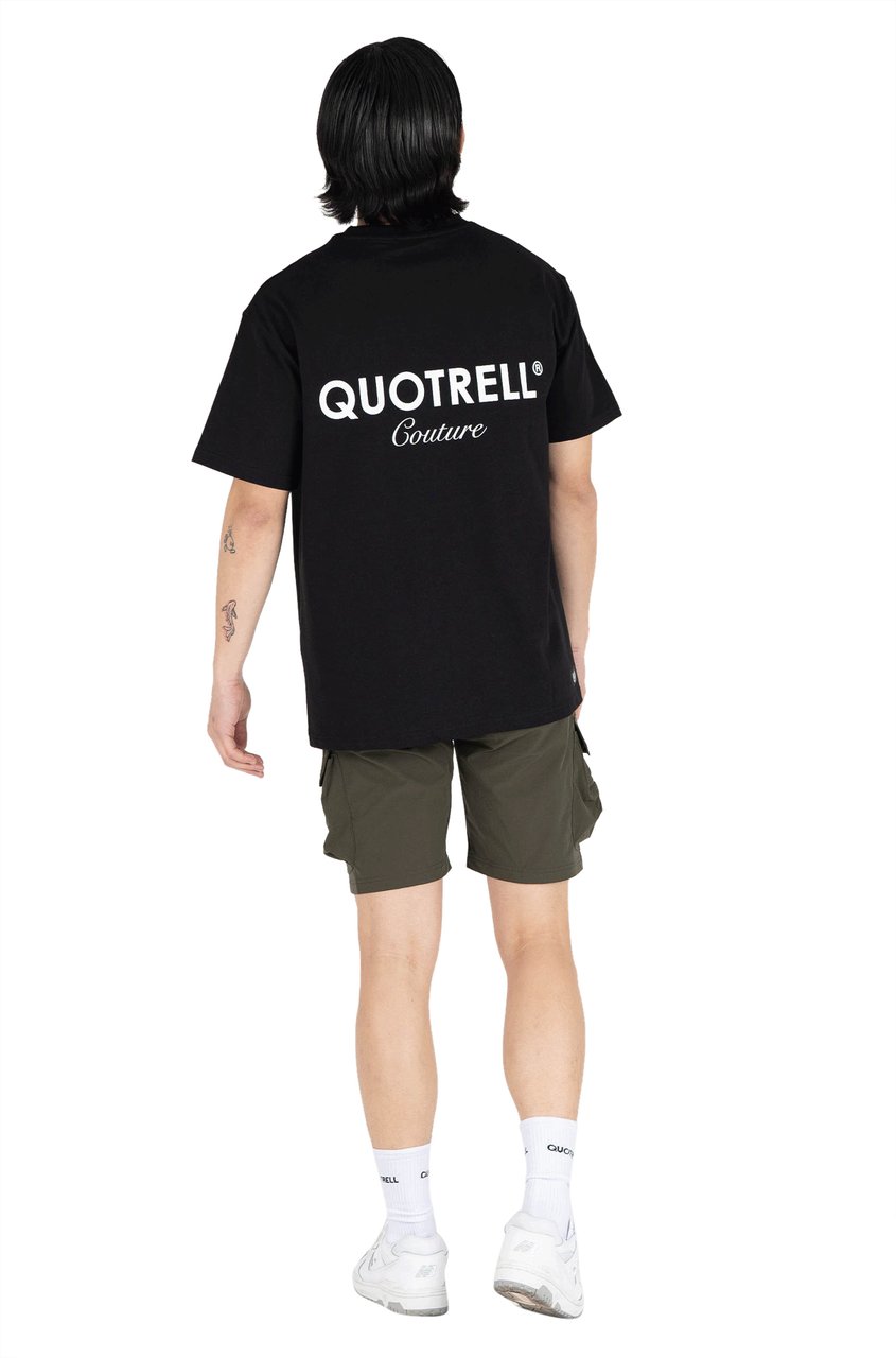 Quotrell Quotrell Couture - Sarasota T-shirt | Black/white Zwart