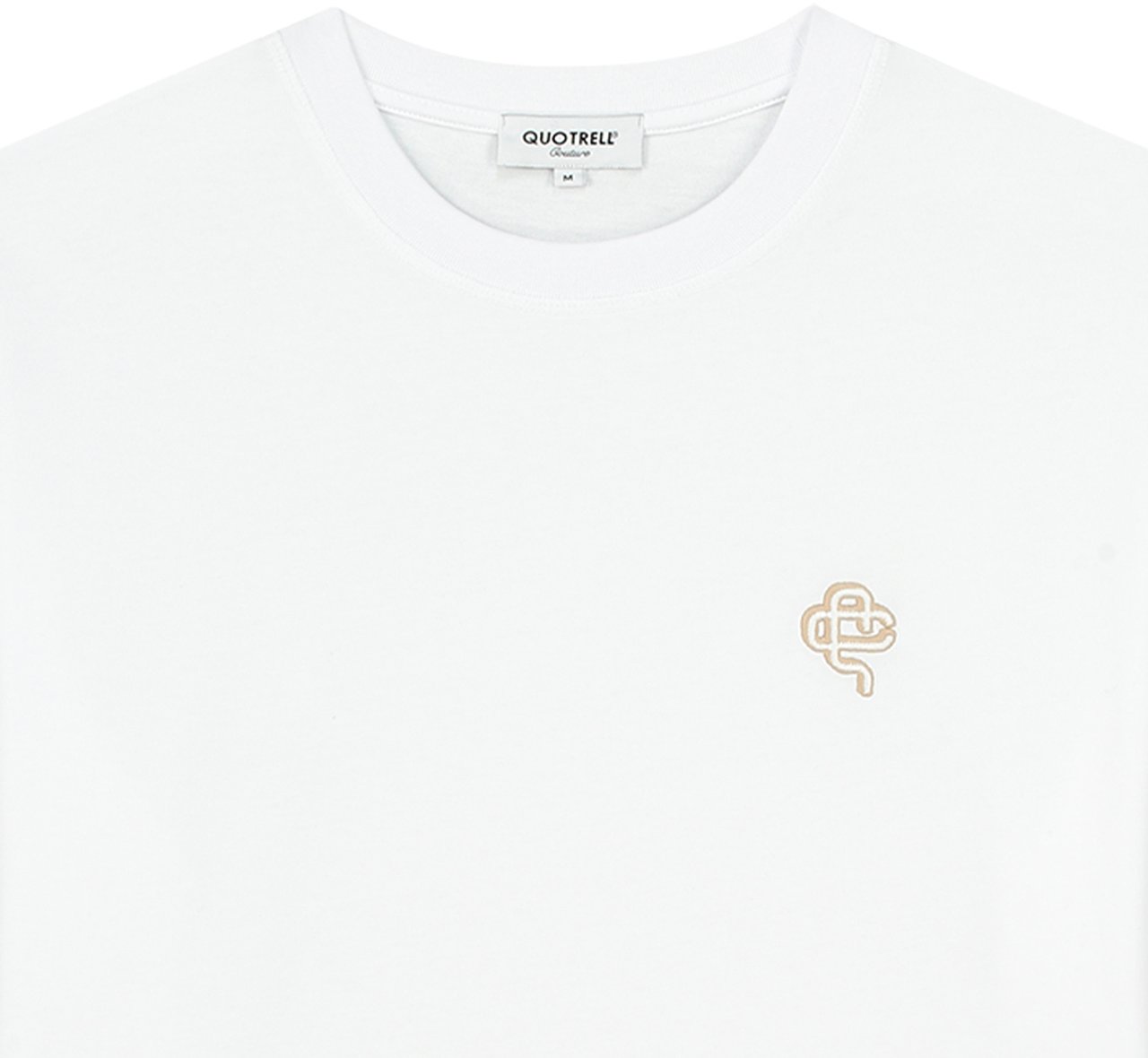 Quotrell Quotrell Couture - Florence T-shirt | White/sand Wit