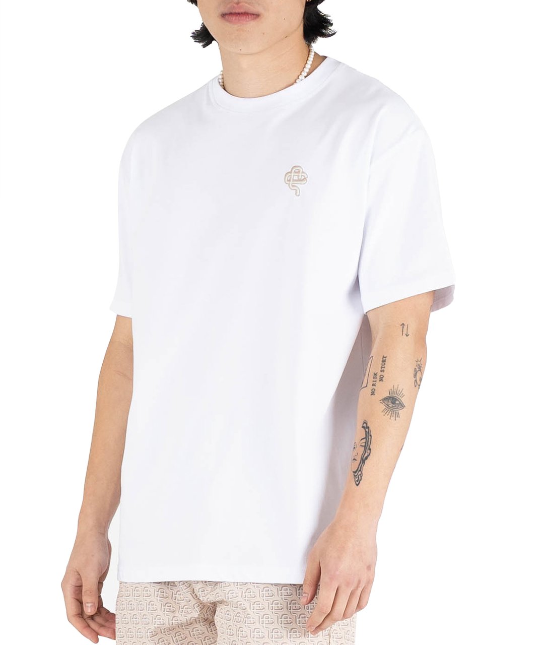 Quotrell Quotrell Couture - Florence T-shirt | White/sand Wit