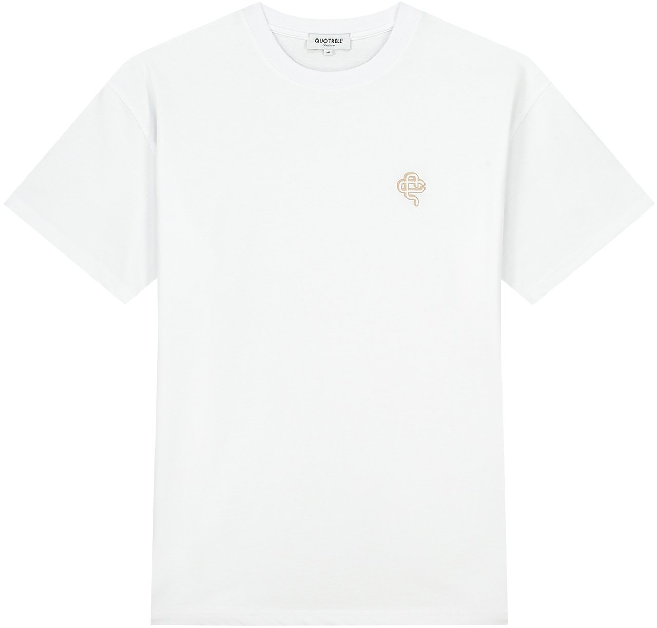 Quotrell Quotrell Couture - Florence T-shirt | White/sand Wit