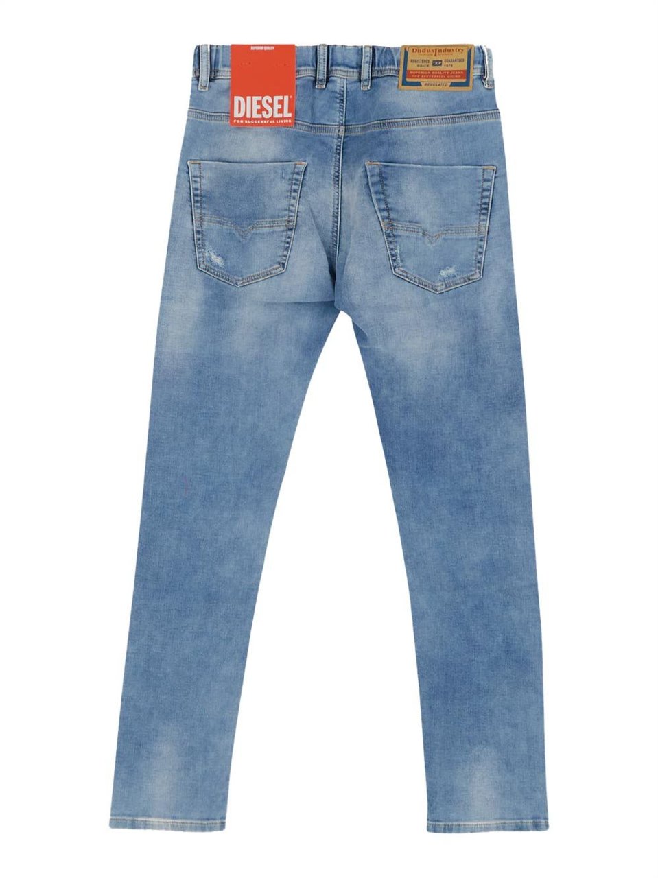 Diesel Jogg Jeans Krooley Tapered Jeans With Rips Blauw