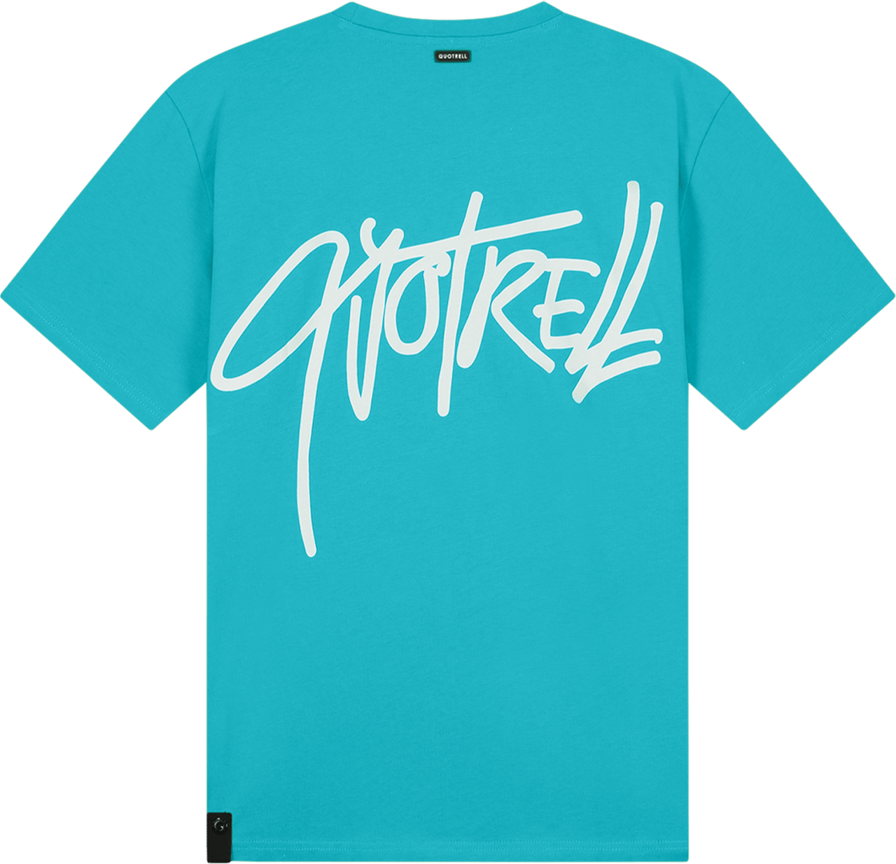 Quotrell Monterey T-shirt | Aqua/white Blauw