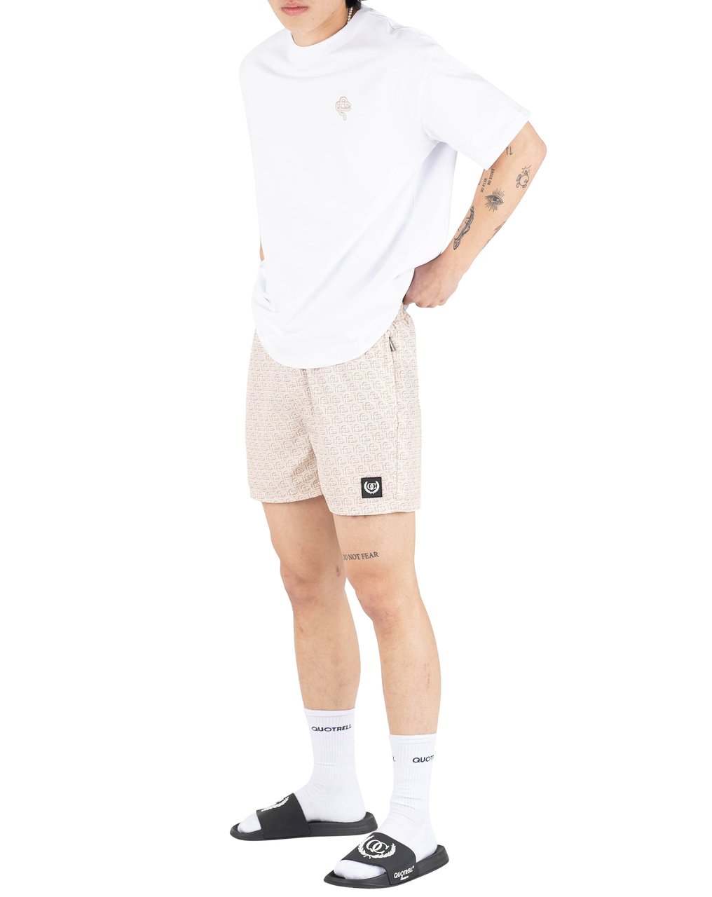 Quotrell Florence T-shirt | White/sand Wit