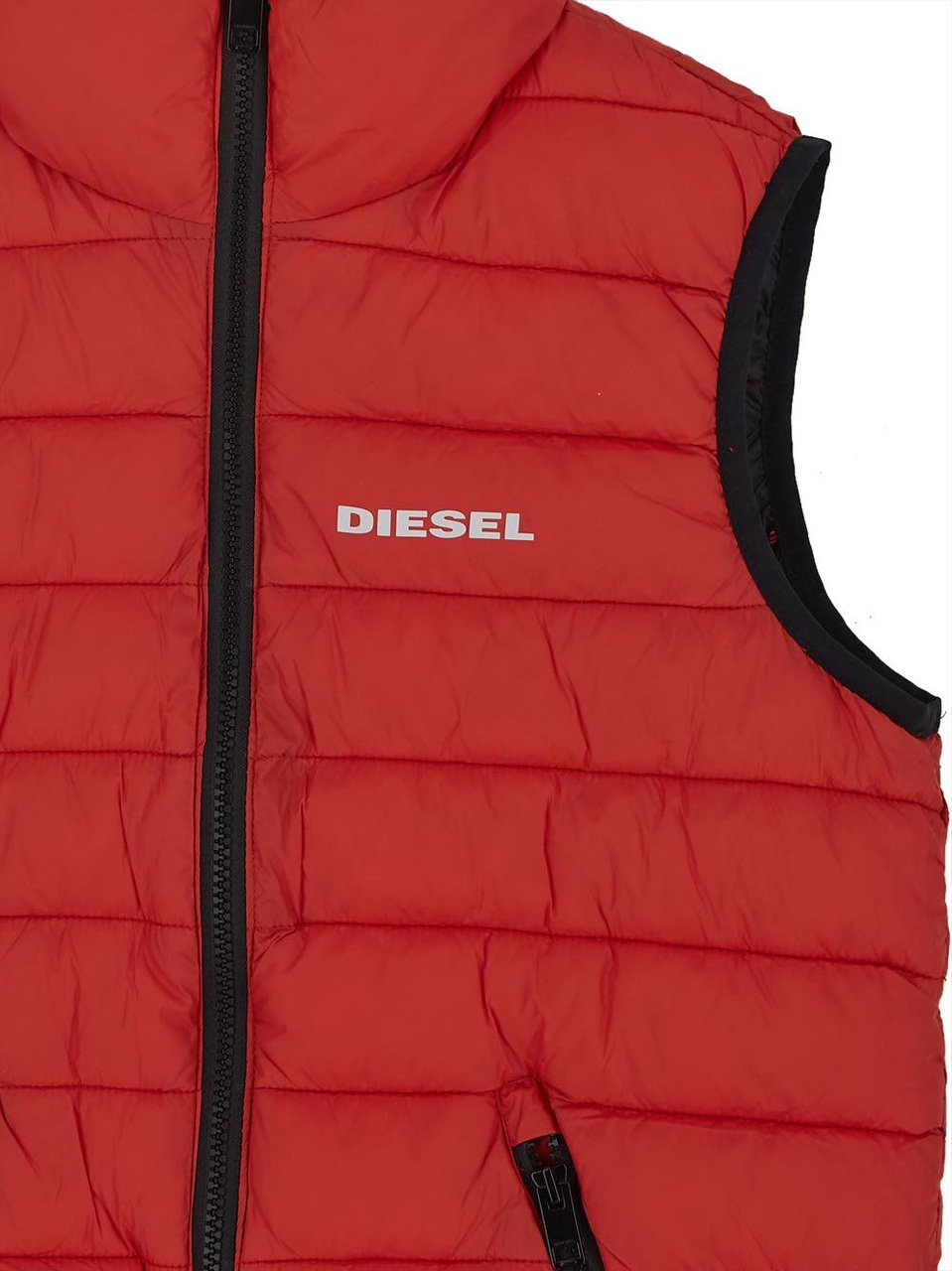 Diesel Sleeveless Down Jacket Rood