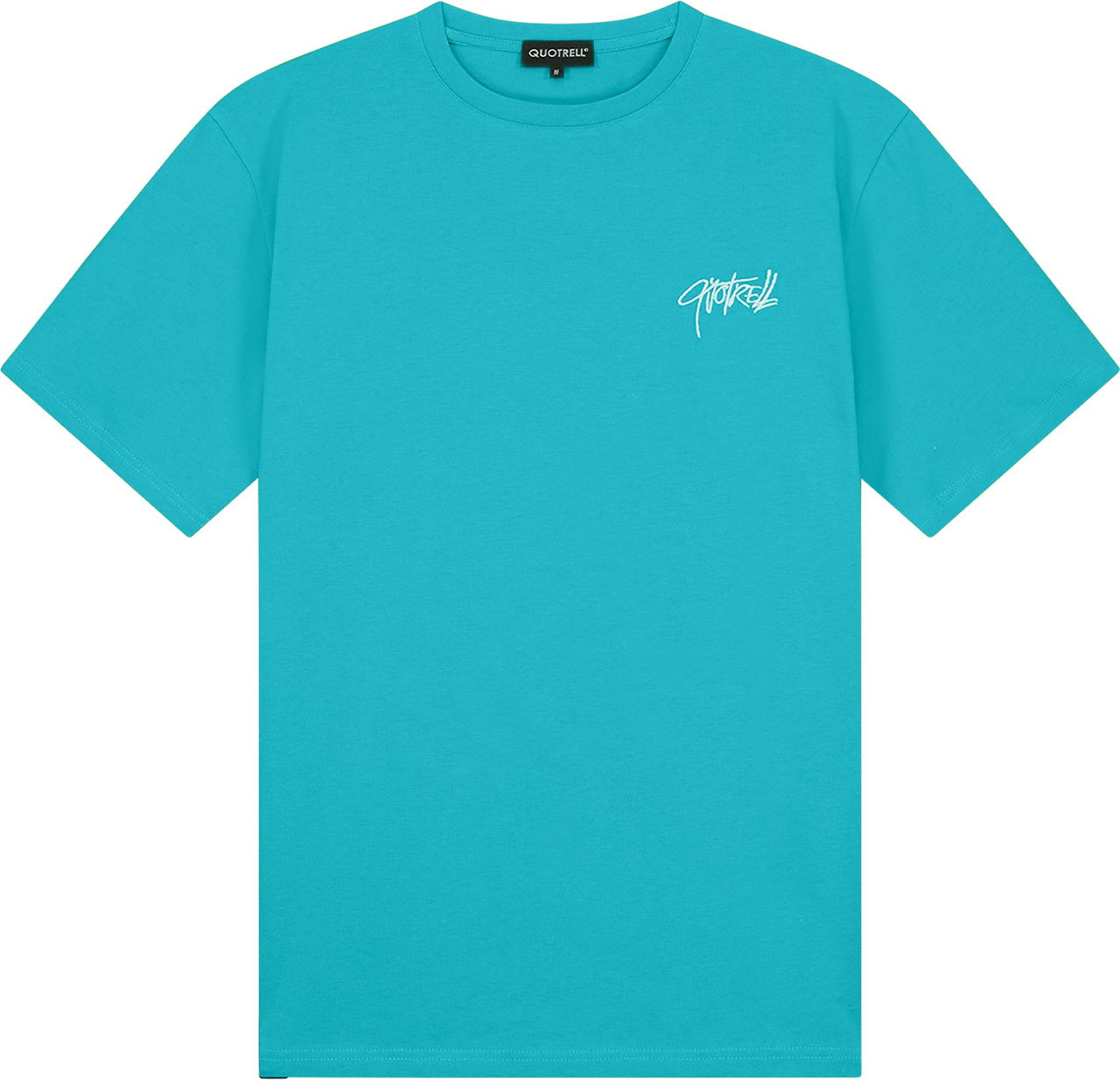 Quotrell Monterey T-shirt | Aqua/white Blauw