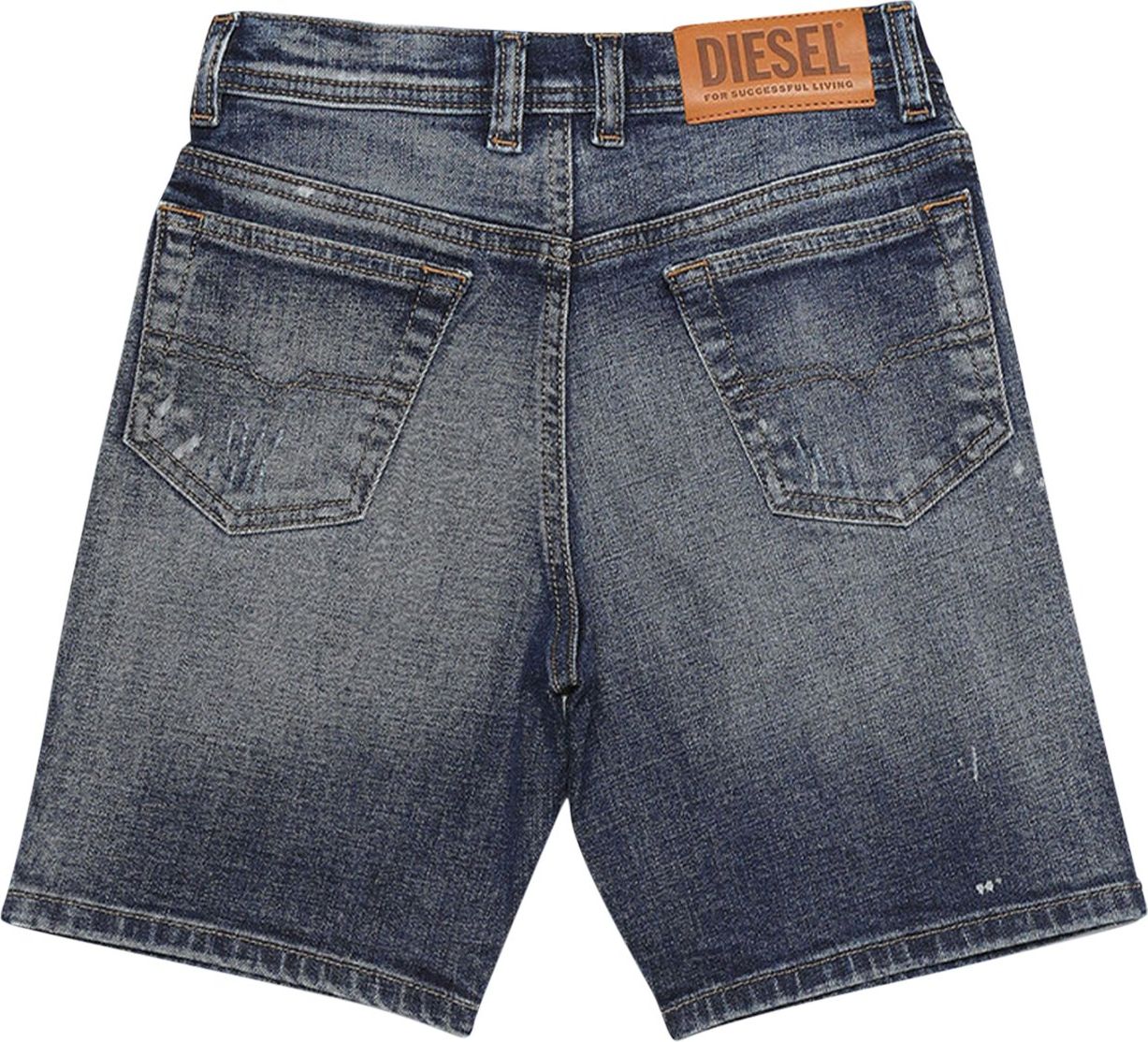 Diesel Kids Pwilloh Korte Jeans Blauw Blauw