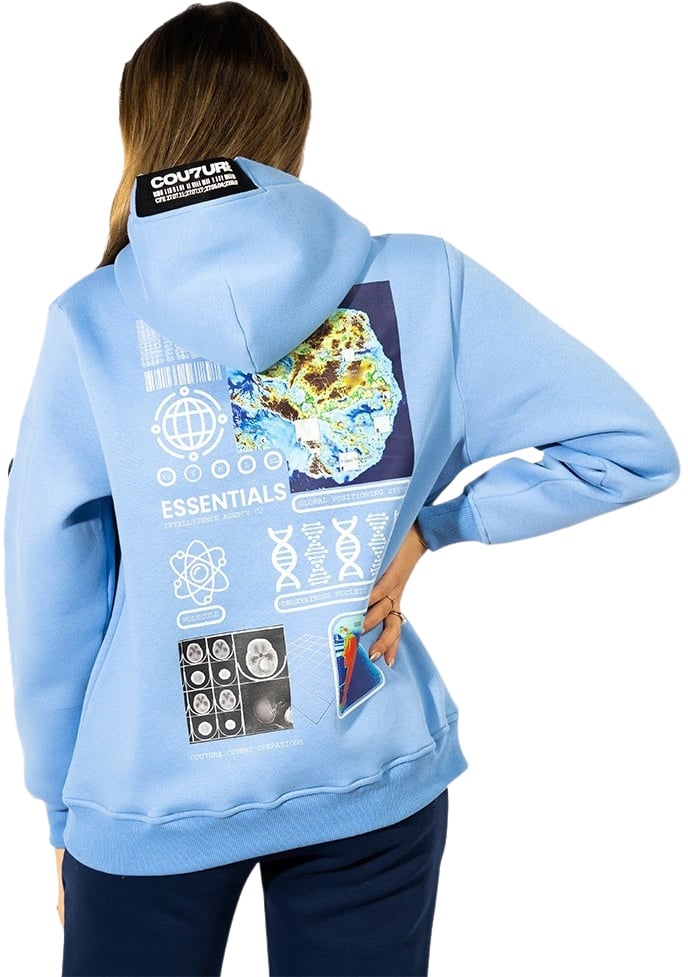 Cou7ure Essentials Cou7ure Essentials Hoodie Blauw