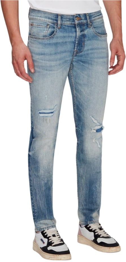 7 For All Mankind Slimmy Tapered Jeans Blauw