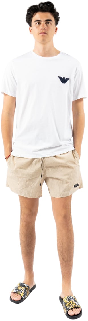 Emporio Armani Mens Woven Boxer Zwembroek Beige