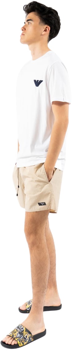 Emporio Armani Mens Woven Boxer Zwembroek Beige