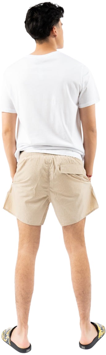Emporio Armani Mens Woven Boxer Zwembroek Beige
