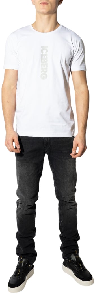 Iceberg Logo T-Shirt Wit Wit