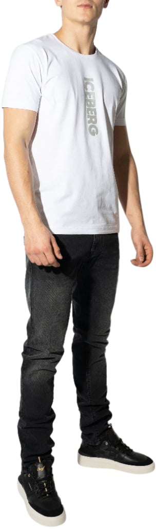 Iceberg Logo T-Shirt Wit Wit