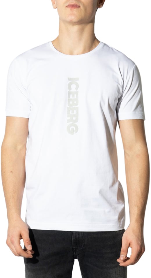 Iceberg Logo T-Shirt Wit Wit