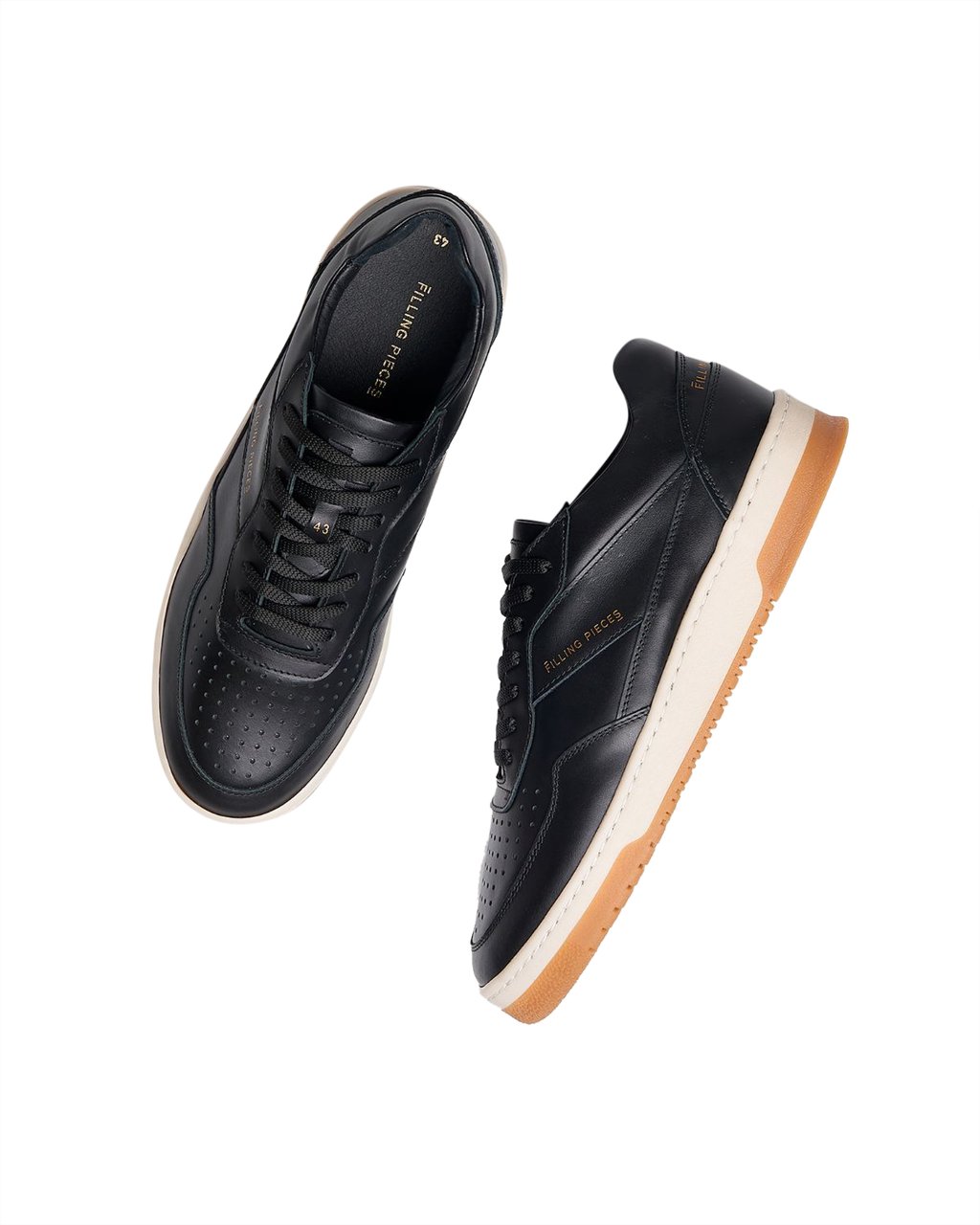 Filling Pieces Ace Spin Black / Beige Zwart