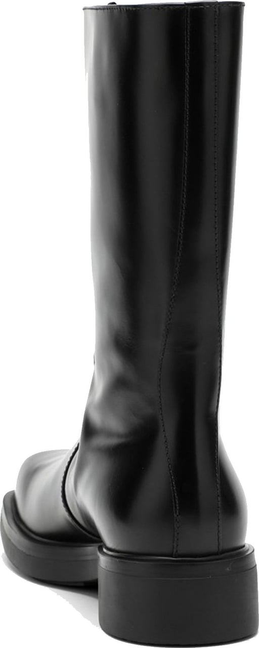 Prada Prada Leather Boots Zwart