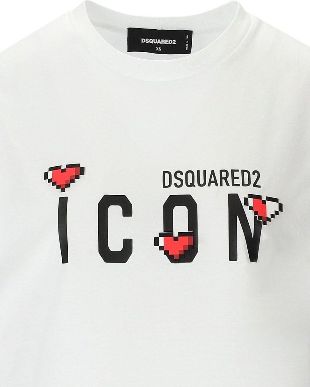 Dsquared2 Icon Game Lover Easy White T-shirt White Wit