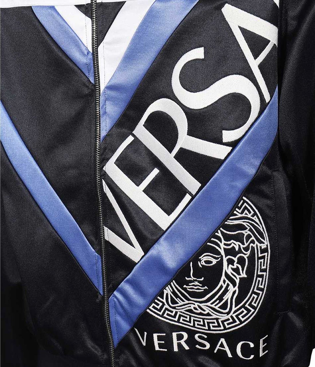 Versace Versace Logo Printed Jacket Zwart