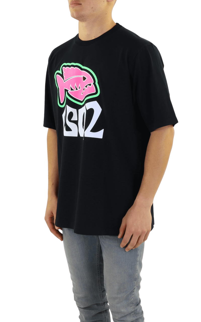 Dsquared2 T-shirts And Polos Black Zwart