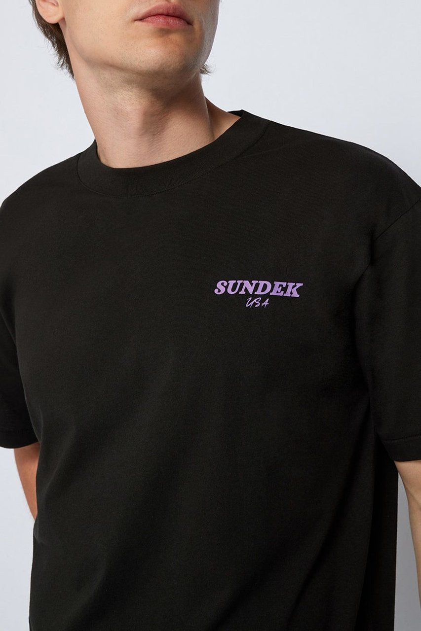 Sundek T-Shirt Logo Black Zwart