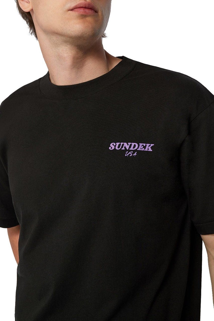 Sundek T-Shirt Logo Black Zwart