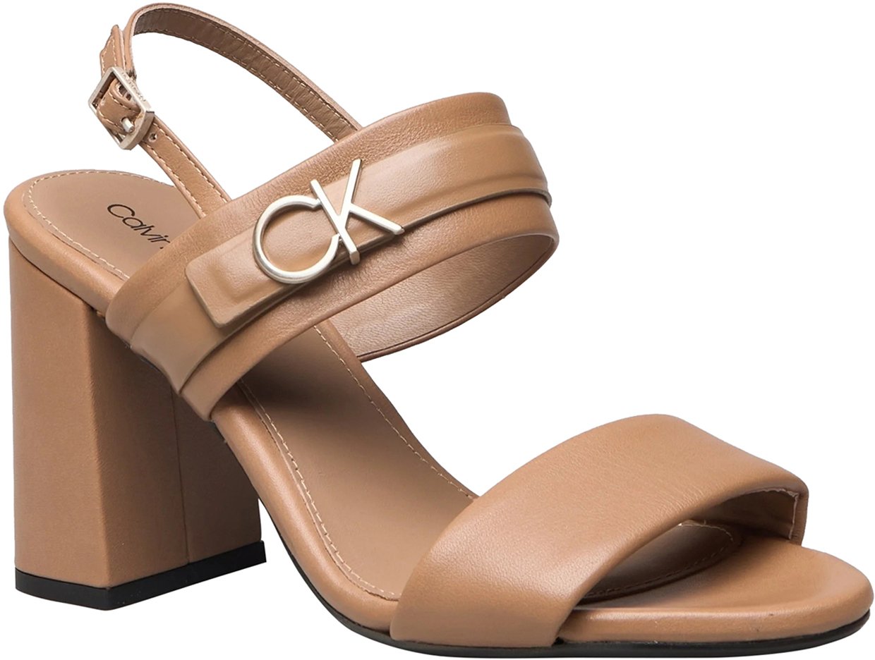 Calvin Klein Block Sandal Taupe