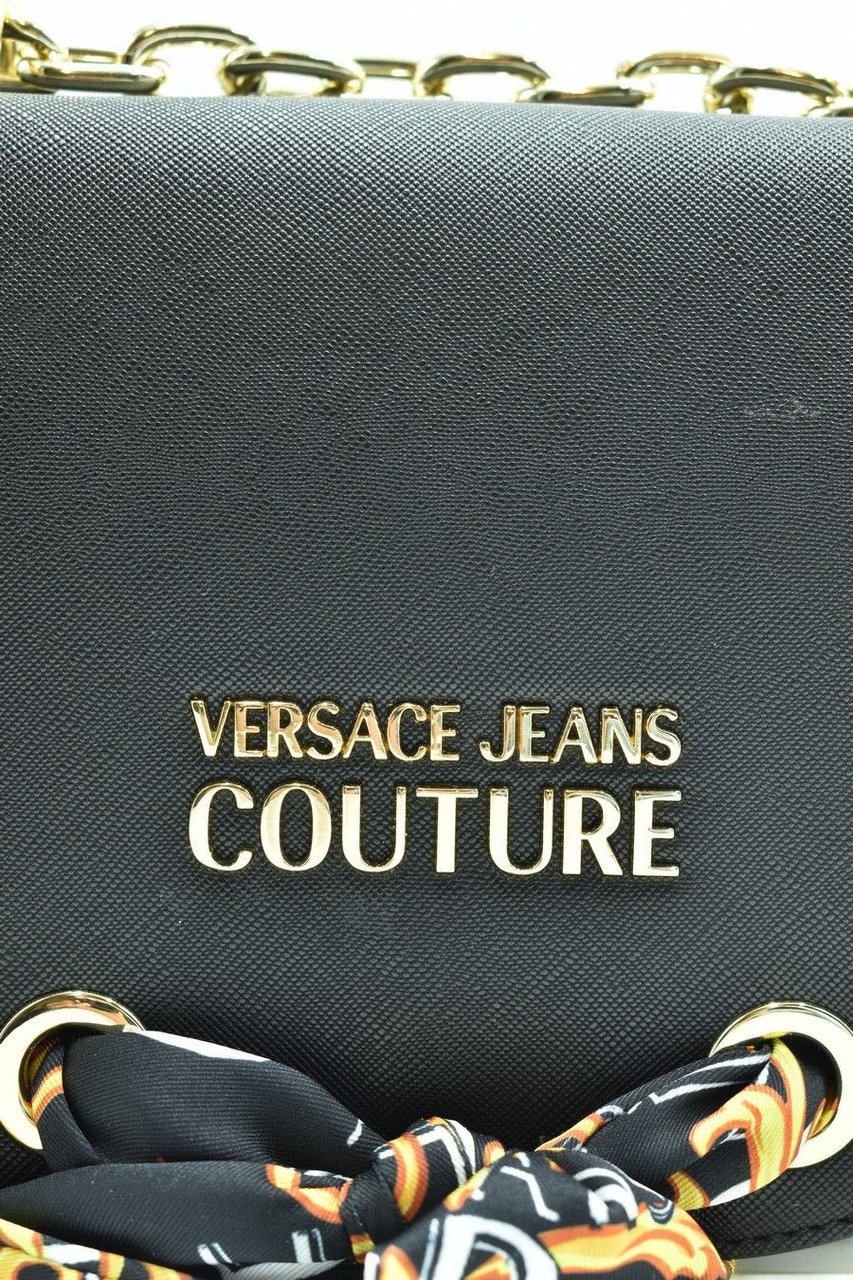 Versace Jeans Couture Couture Logo Scarf Shoulder Bag Zwart