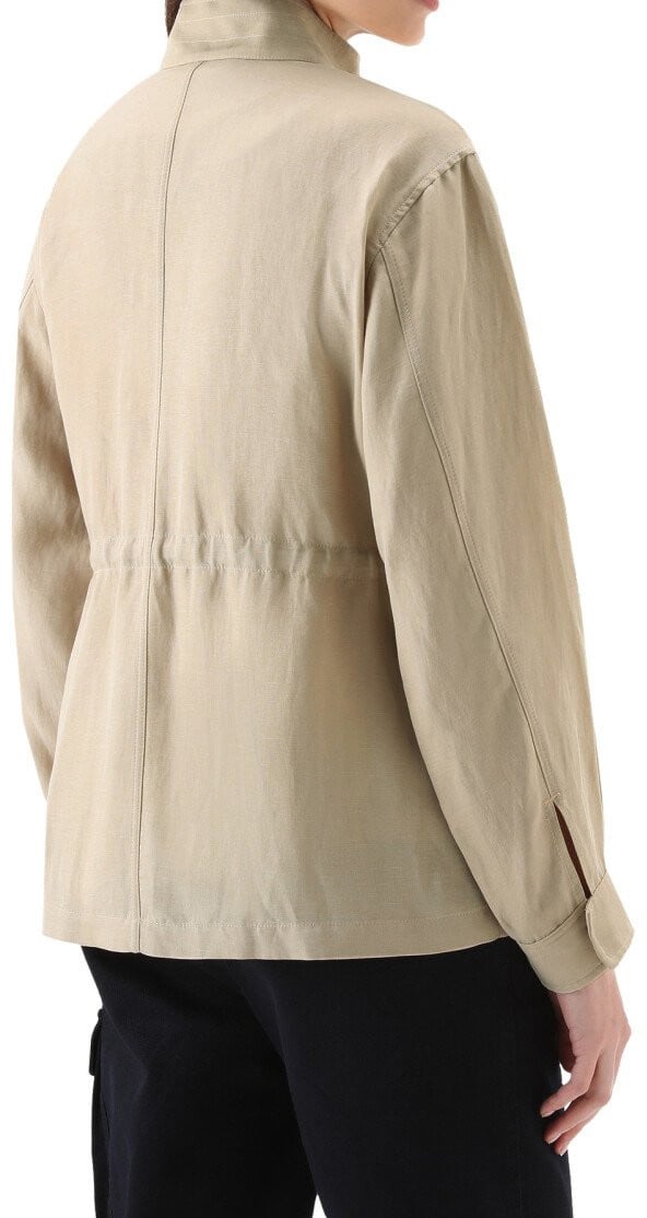 Woolrich Woolrich Fluid Utility Overshirt  Beige Cfwwos0078frut3043 8925 Beige