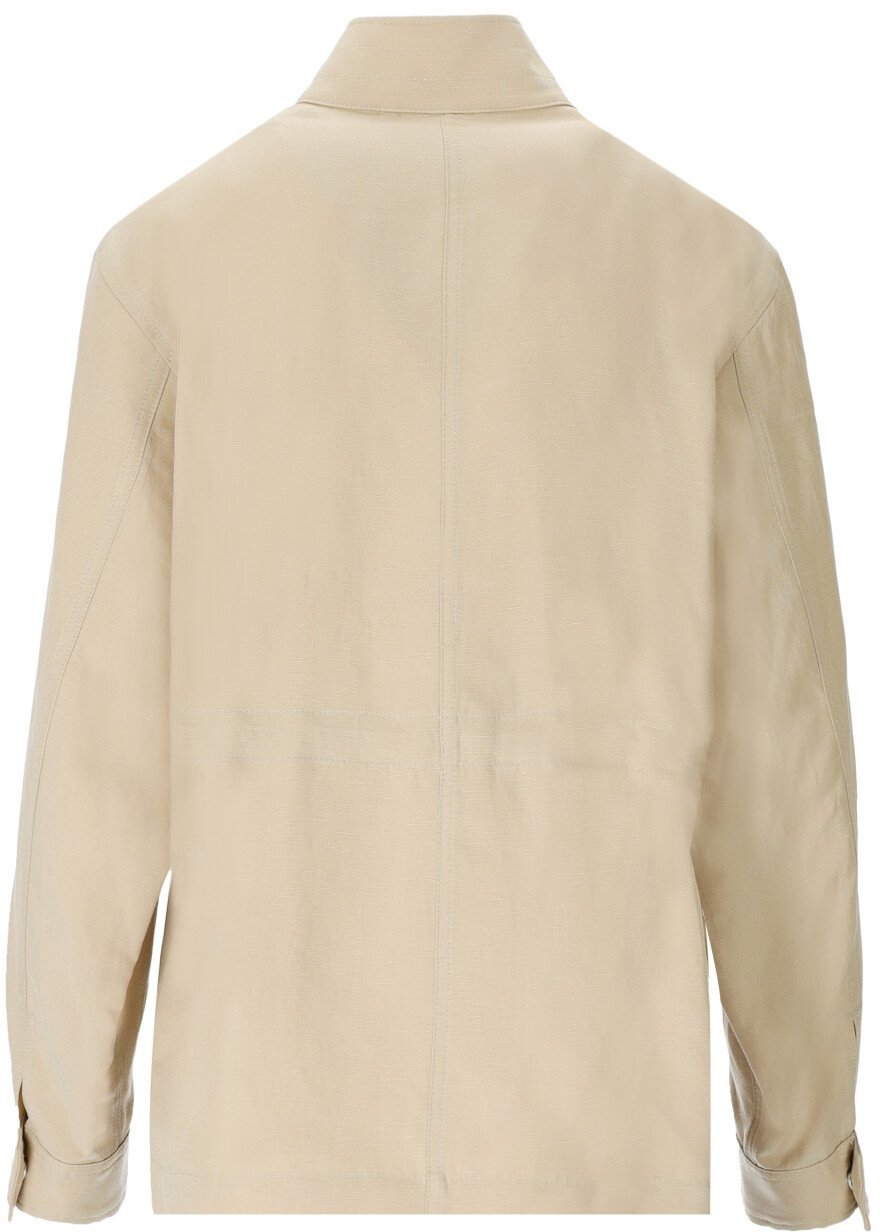Woolrich Woolrich Fluid Utility Overshirt  Beige Cfwwos0078frut3043 8925 Beige