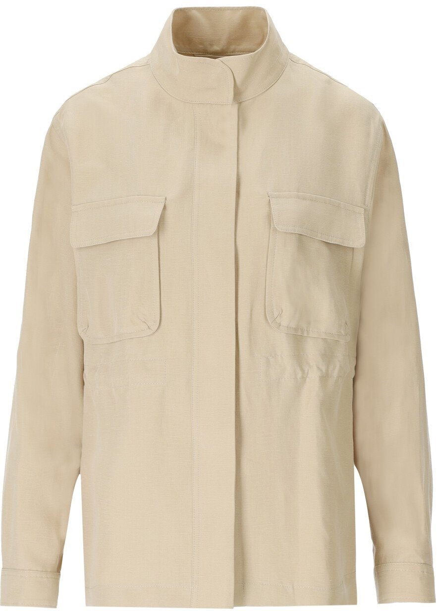Woolrich Woolrich Fluid Utility Overshirt  Beige Cfwwos0078frut3043 8925 Beige