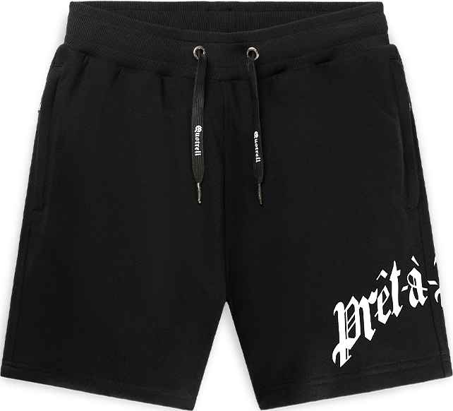 Quotrell Miami Shorts | Black/white Zwart