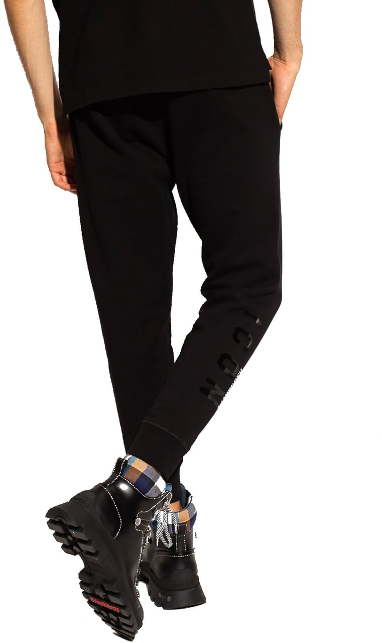 Dsquared2 Dsquared2 Cotton Logo Sweatpants Zwart