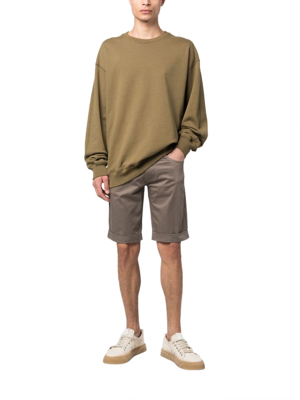 Emporio Armani Shorts Gray Grijs