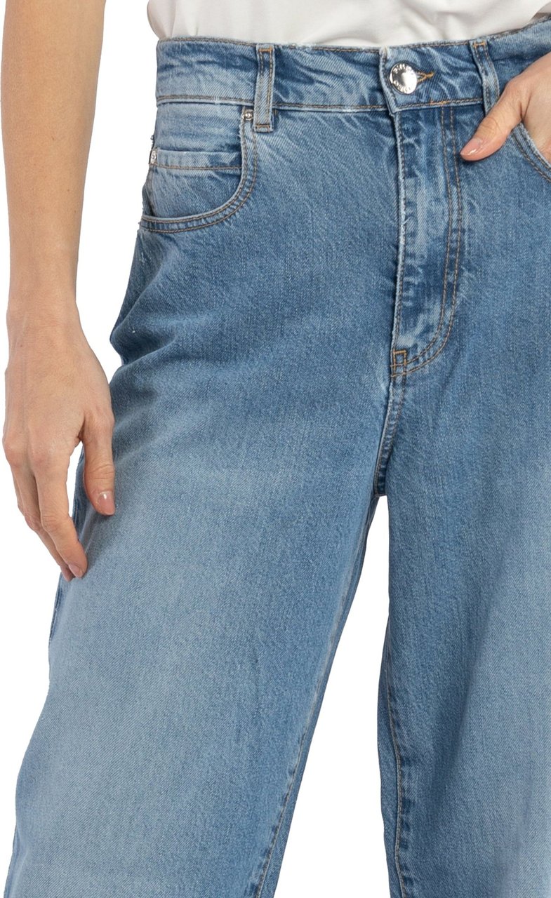 Pinko Wilma Wide-Leg Jeans Blauw