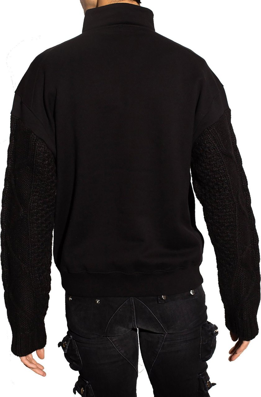Dsquared2 Dsquared2 Cotton Logo Sweatshirt Zwart