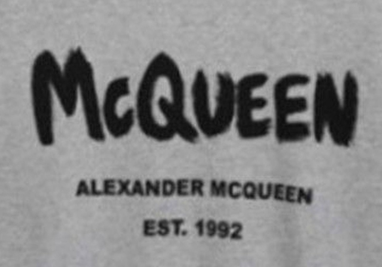 Alexander McQueen Alexander Mcqueen Printed Logo Sweartshirt Grijs