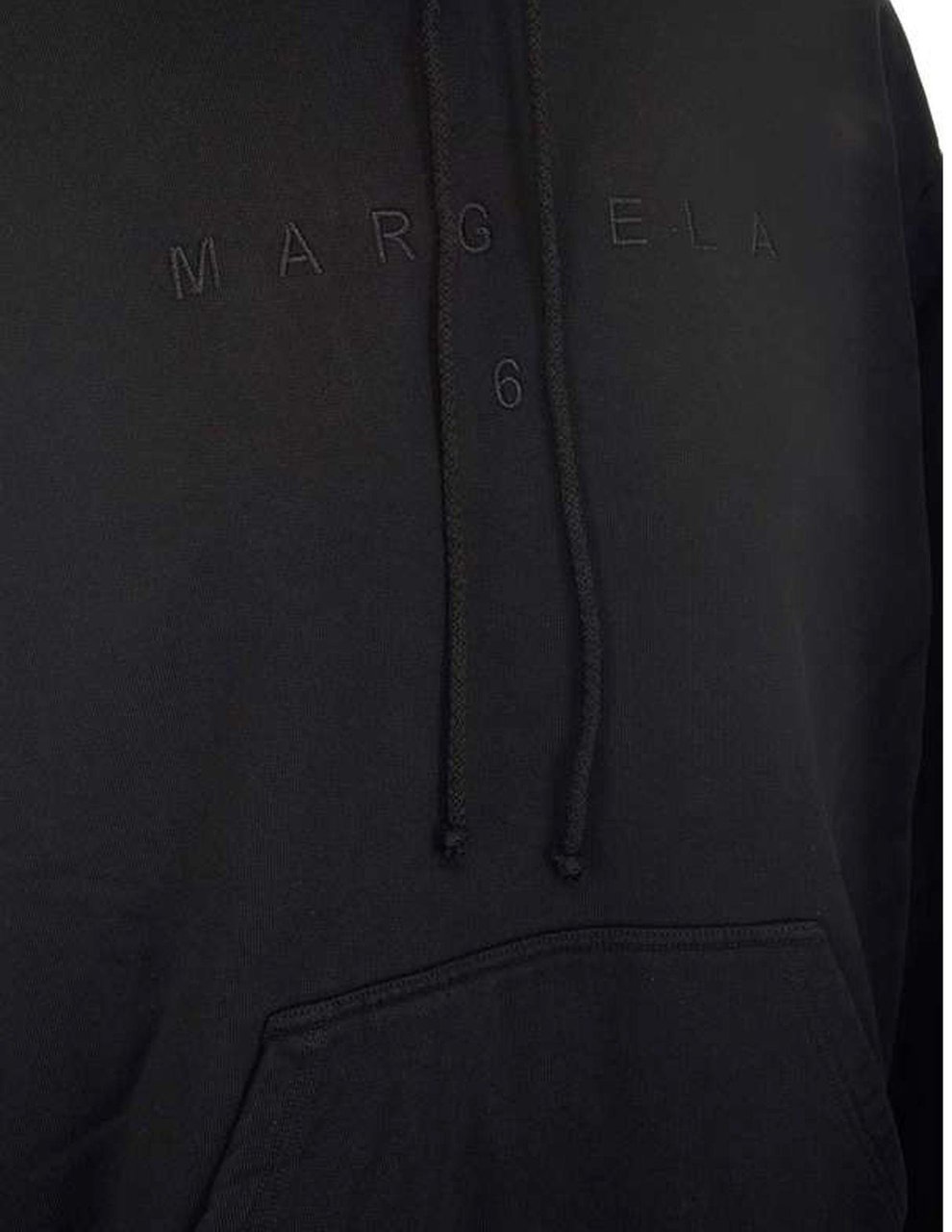 Maison Margiela Maison Margiela Logo Hooded Sweatshirt Zwart