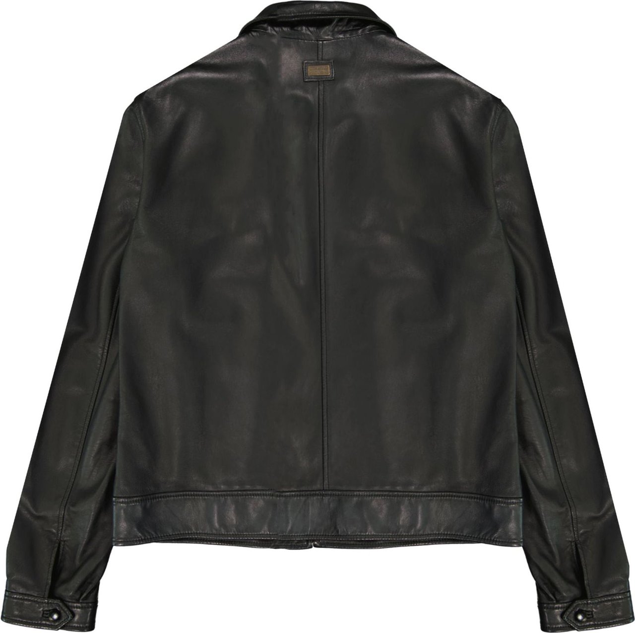 Dolce & Gabbana Dolce & Gabbana Leather Jacket Zwart