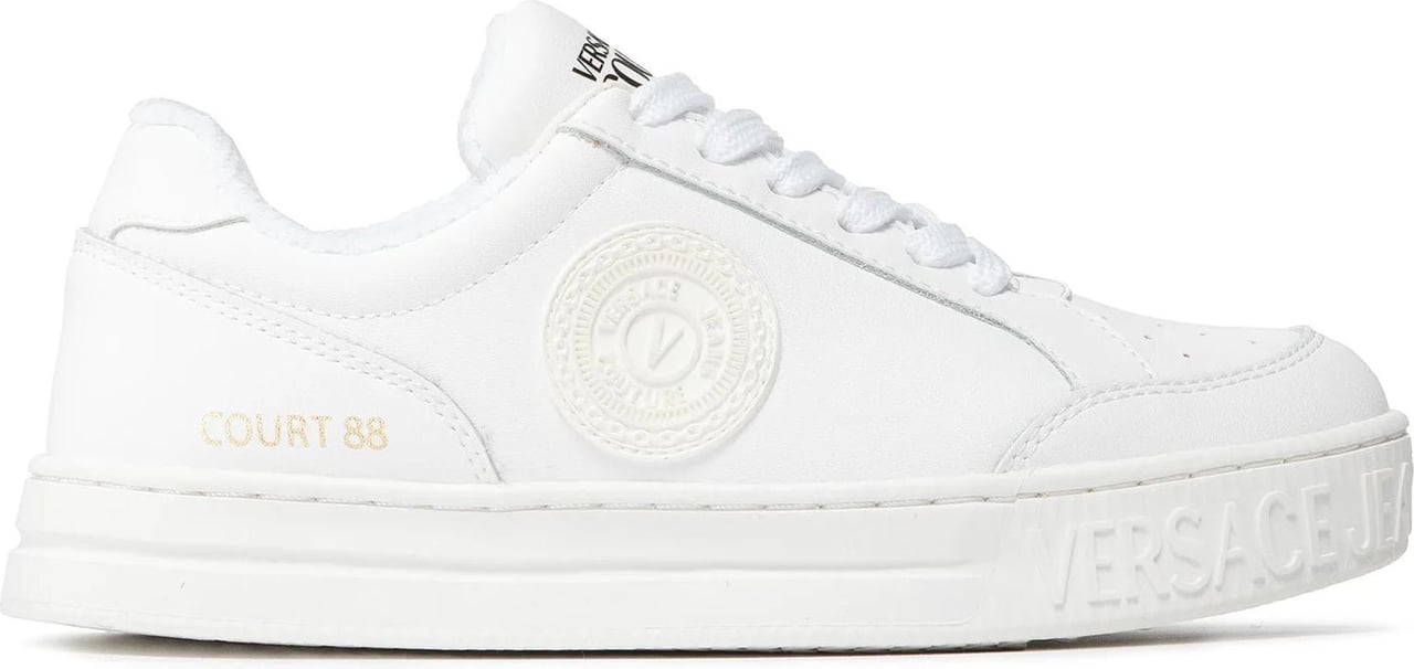 Versace Jeans Couture Versace Jeans Couture Leather Sneakers Wit