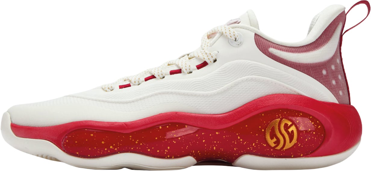 361 Degrees AG 6 First Flight Basketbalschoen Wit Rood Divers