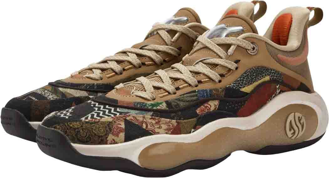 361 Degrees AG 6 Earthbound Basketbalschoen Bruin Groen Bruin