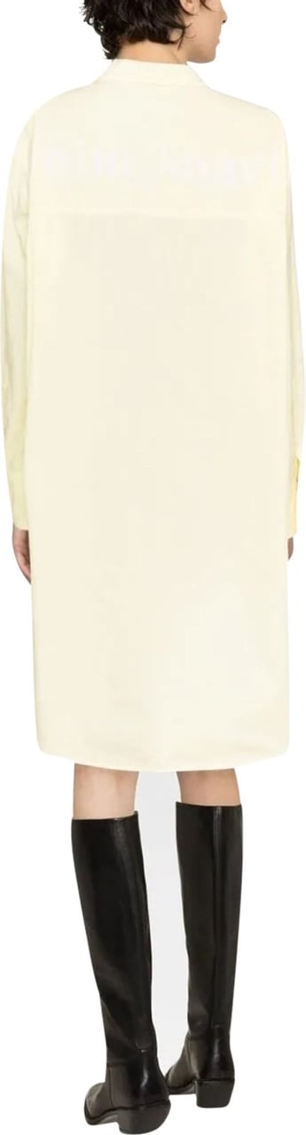 Palm Angels long-sleeves shirt dress Geel