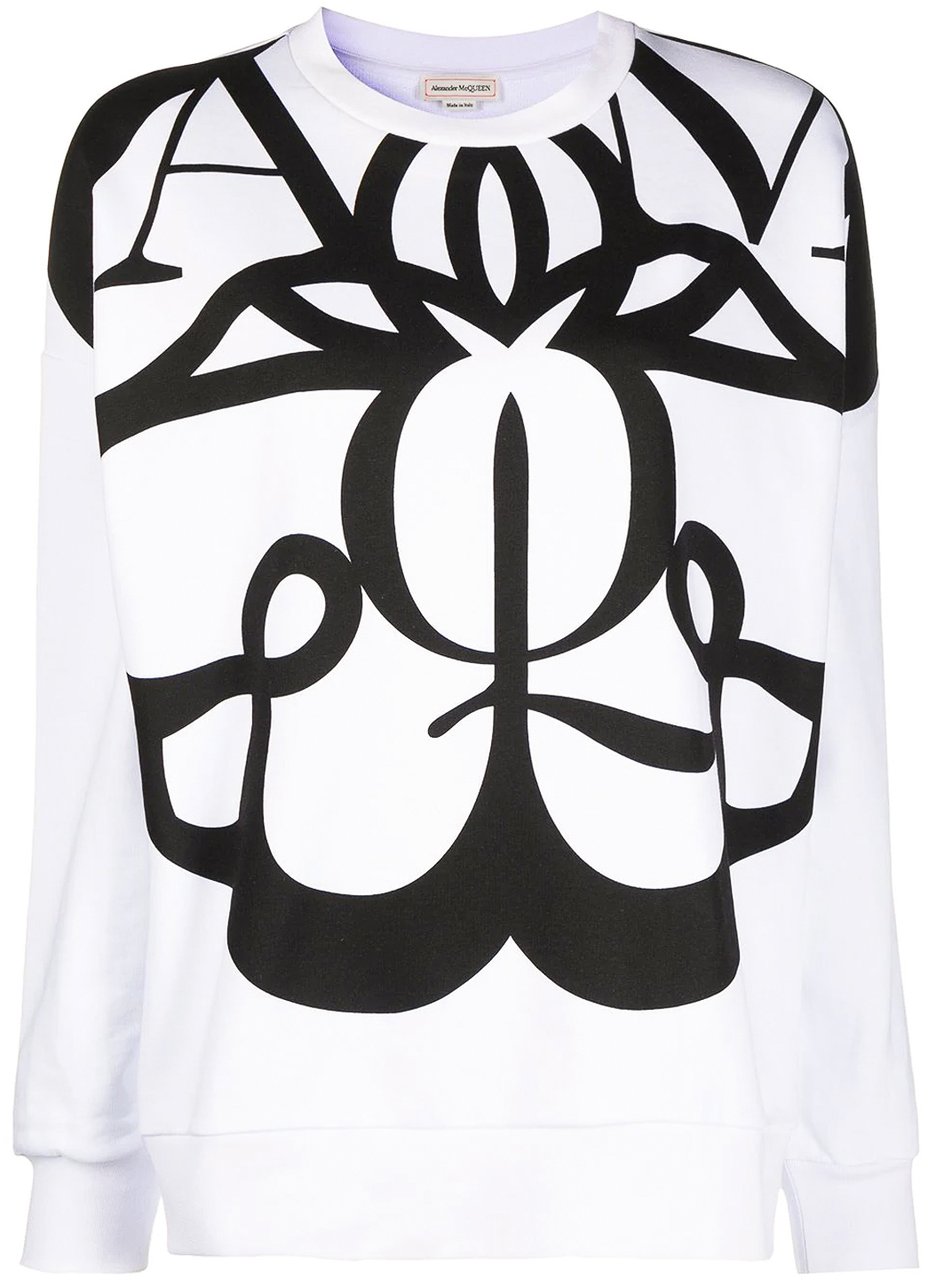 Alexander McQueen Exploded Seal logo-print sweatshirt Divers