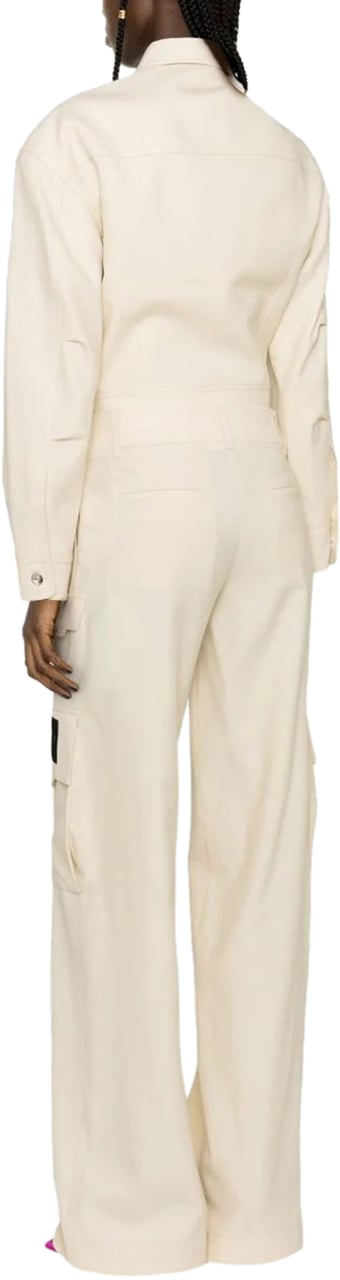 OFF-WHITE Toybox wide-leg cargo trousers Beige