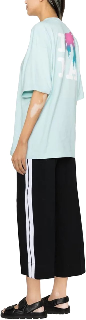 Palm Angels print T-shirt Blauw